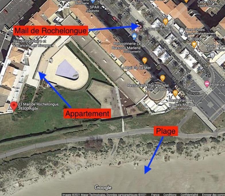 Les Rivages De Rochelongues, T3, Piscine, Clim, Parking Apartment Agde Luaran gambar